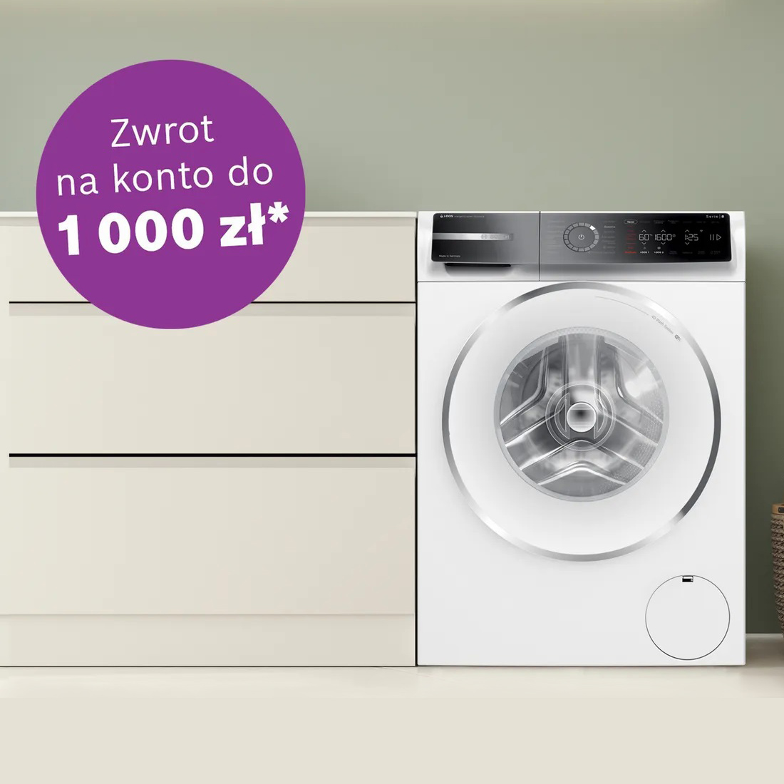 Bosch startuje z promocją na pralki – nawet 1000 zł zwrotu na konto